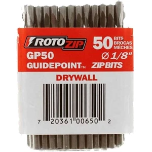GP50 1/8-Inch Drywall Guidepoint Cutting Bits (50-Pack), Cutting Drywall, For... - Picture 1 of 2