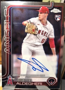 2025 Topps RC Chrome Baseball Card of Samuel Aldegheri #RA-SA (NM) AUTO - Picture 1 of 2