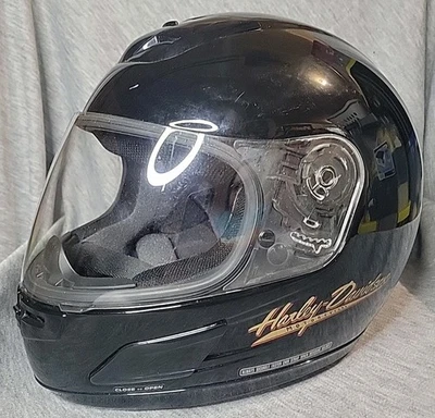 Harley Davidson Laguna II Gloss Black Full Face Helmet Size XXL With Bag - Image 1 of 4