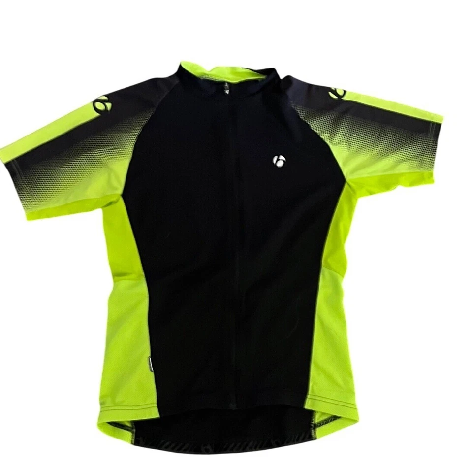 Bontrager Cycling Jersey Black Neon Green Lightweight Performance XS - Image 1 of 4