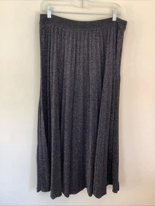 Boden 12 Black Glitter Metellic MIDI Holiday Events Party Skirt - Picture 1 of 10