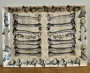 NEW John Derian Target 2024 Bone To Pick Melamine Halloween Serving Tray 19"x14" - Picture 1 of 4