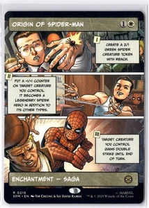 Origin of Spider-Man (Borderless) 218 MTG Marvel's Spider-Man Non-Foil NM/M - Picture 1 of 2