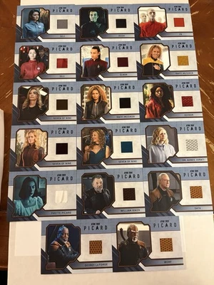 Rittenhouse Star Trek Picard Season 2 & 3 Single Relic 17 Card Set RC01-RC17 - Image 1 of 2