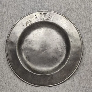 1679 17. Jahrhundert Zinn Teller 95% Punze 7 3/4" - Bild 1 von 9