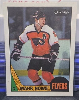 87-88 O-Pee-Chee Mark Howe 🚨🚨🚨 Philadelphia Flyers  - Image 1 of 2