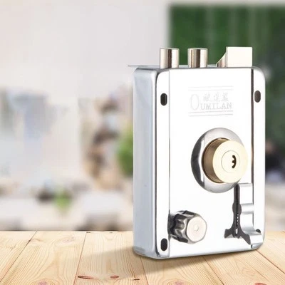 Serrure de porte en acier lamin?? ?? froid avec toucher confortable et design co - Photo 1/4