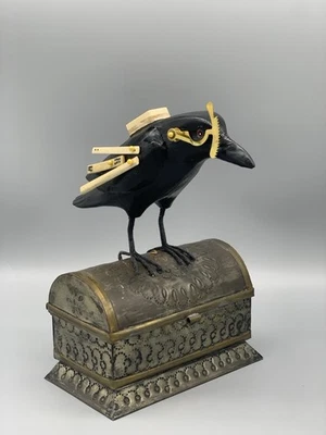 Steampunk Bird Sculpture Assemblage Art - Image 1 of 2