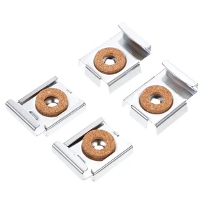 2 Sets/8 Stück Glas Spiegelklemmen Spiegelhalter Mehrzweck Befestigung Clips - Bild 1 von 12
