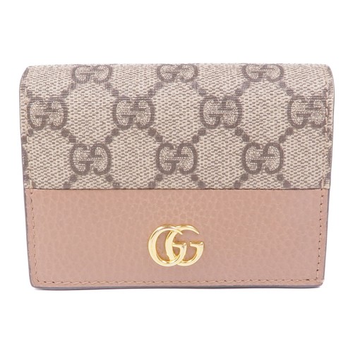Portafoglio GUCCI GG GHW 658610 rivestito in tela marrone