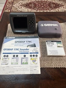GARMIN GPSMAP 178C SOUNDER Base Unit, Owners Manual, Sun Cover, Data Card - Bild 1 von 12