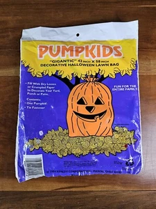 Vintage 1994 Pumpkids Gigantic 42” x 58” Decorative Halloween Lawn Bag Pumpkin - Picture 1 of 2