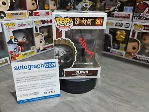 Funko Pop! Slipknot Clown Signed Shawn Crahan #297 ACOA Maggots Autograph Auto - Picture 1 of 8