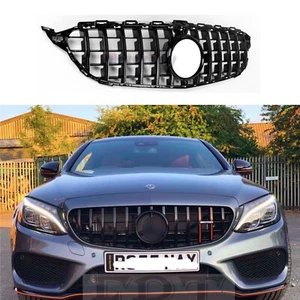 Parrilla GT Panamericana sin cámara para Mercedes C W205 C250 C43 AMG 2015-18 negra - Imagen 1 de 4
