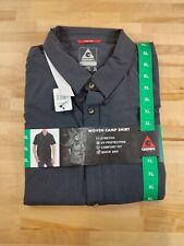 Gerry Men's Short Sleeve Comfort Fit Quick Dry Stretch Woven Shirt Gray XL