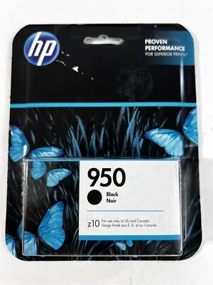 HP 950 Black Ink Cartridge New Sealed Exp 04/2020 - Image 1 of 3
