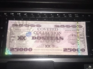 Dos Equis Dositas Money Set of 4 $25,000 bills Coveted Collection Currency - Picture 1 of 7
