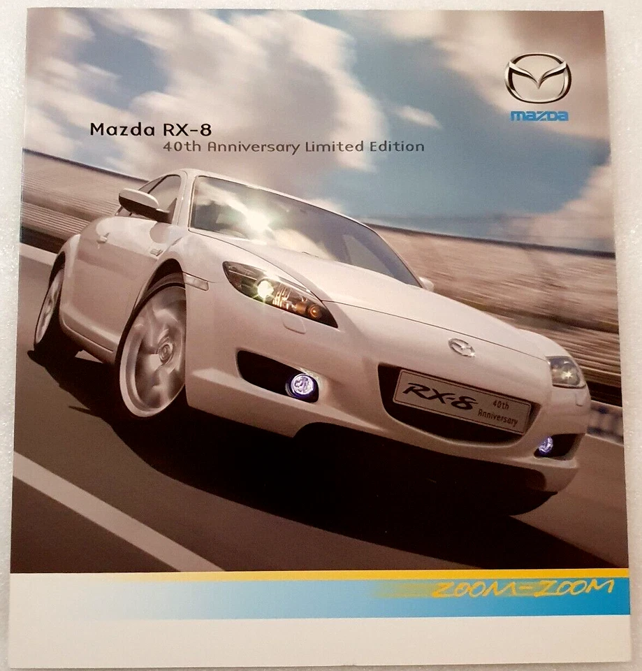 Mazda RX-8 40th Anniversary Limited Edition 2007 UK Sales Brochure Rotary engine - Image 1 of 4
