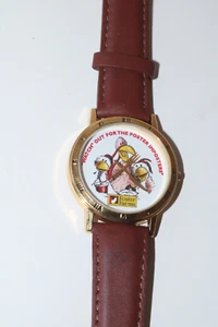 Orologio promozionale unisex Foster Farms cinturino in pelle tono oro - Foto 1 di 4
