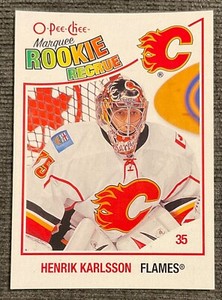 2010-11 HENRIK KARLSSON O-PEE-CHEE MARQUEE ROOKIE CARD #528 CALGARY FLAMES