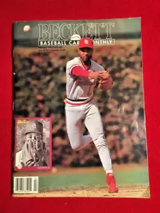 Tarjeta de béisbol mensual Ozzie Smith febrero 1992 Beckett/Griffey Jr./Bagwell/Trammel - Imagen 1 de 11