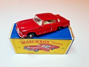 Matchbox Mercedes Benz 220 SE Coupe rot RW 1-75 Nr. 53 VNMint " E " Box Selten - Bild 1 von 10