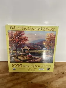 Neu-Herbst an der überdachten Brücke von Sung Kim 1000 Teile Puzzle SunsOut USA - Bild 1 von 5