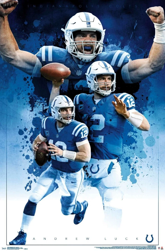 Póster de pared Andrew Luck LEGEND Indianapolis Colts NFL fútbol 22x34 Foto 1 de 1