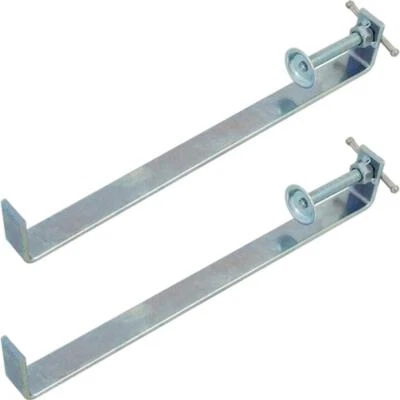 Neilsen 2pc Bricklaying Profile Clamp Brick DIY Clamps 300mm 12" T Blot