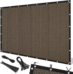 Sun Screen Fabric Tarp for Patio, Outdoor, Garden, Backyard, Mocha - Picture 1 of 8