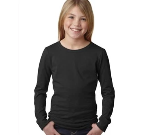 Girls Clementine The Princess Long Sleeve Tee Size XL 14/16 Black  - Picture 1 of 2