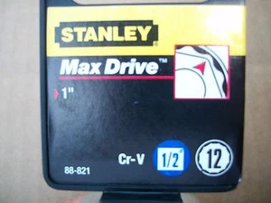 NEW STANLEY 1/2 in Drive  1  Inch  MAX DRIVE 12 POINT SOCKET - Picture 1 of 4