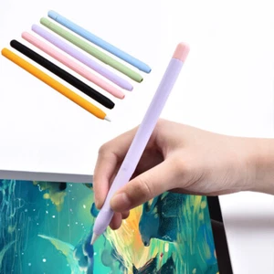 ✹Pour Apple Pencil 1Ère 2Ème Génération Étui En Silicone Avec Support Souple ~ - Photo 1/23