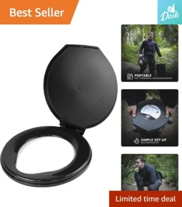 Portable Camping Toilet Seat with Lid - Perfect for Camping, Hiking, Emergencies - Picture 1 of 8
