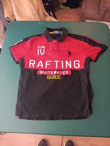 Polo Ralph Lauren Shirt Rafting Whitewater Guide Class IV Slalom Mens L Polo - Picture 1 of 9