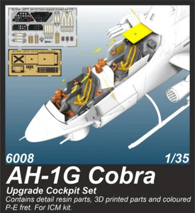 CMK Bell AH-1G Cobra Upgrade Cockpit Set para kit ICM 1:35 kit art. 6008 - Imagen 1 de 3