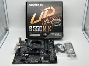 GIGABYTE B550M K AM4, Micro-ATX AMD Motherboard READ/FOR PARTS - Zdjęcie 1 z 9