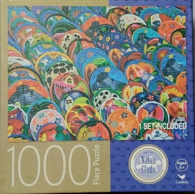 Cardinal Puzzle Traditional Mexican Ceramics 1000 Pc Jigsaw Natali Glado Hobby - Image 1 of 4