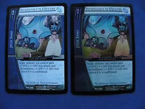 2005 DC Comics VS System 2 foil & Reg Resistance is useless plot twist $1 S&H - Picture 1 of 1