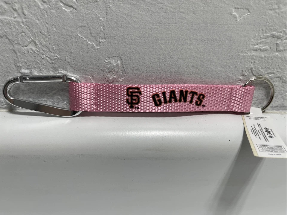 San Francisco GIANTS Pink Keychain NWT Breast Cancer Awarness S.F. Giants MLB - Image 1 of 4