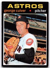 1971 Topps George Culver Houston Astros #291