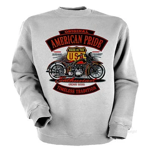 Biker Sweatshirt classic Klassiker Motiv Oldtimer Motorrad *4260 - Bild 1 von 2