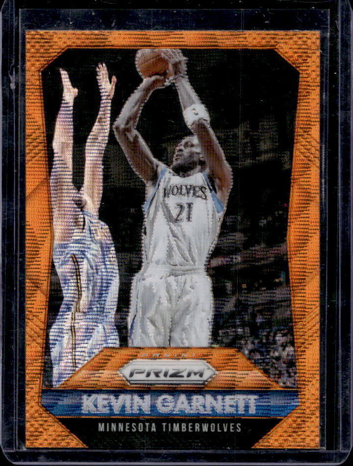2015-16 Prizm Kevin Garnett Orange Wave Prizm #6 Timberwolves