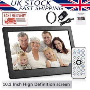 Digital Photo Frame 10.1 inch 1280*800 HD Screen 32GB Support Music Video Clock - Picture 1 of 8