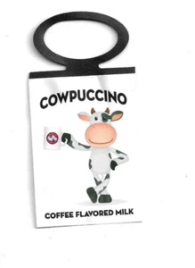 ETIQUETA DE LECHE CON SABOR A COWPUCCINO DOFFE - Imagen 1 de 2