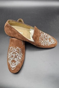New Franco Vanucci Men's Shoes Brown Alberto-5 Slip On Loafer Size 10.5 Open Box - Picture 1 of 9
