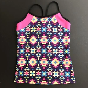 Circo Geometric Tankini Swim Top US Girls Size 10/12 - Picture 1 of 5