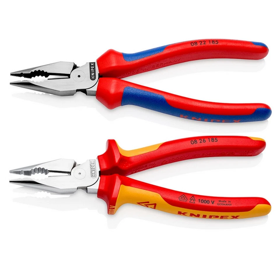KNIPEX Kombizange Zange Spitzzange Spitz-Kombizange 0822 0826 185mm Neuheit VDE - Bild 1 von 1