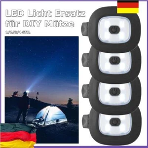 1-4x USB Wiederaufladbare LED Licht Ersatz für Zum Selbermachen Fischen Mütze - Picture 1 of 17