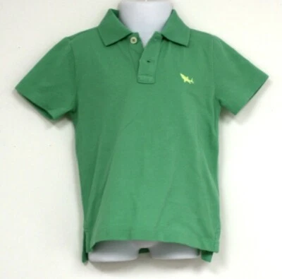 J Crew Crewcuts Shirt Green Mesh Knit Logo Collar 2 2 toddler NWTS - Image 1 of 3